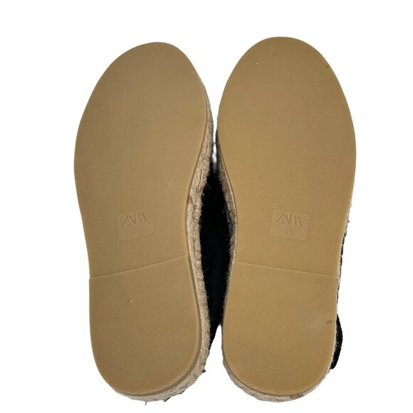 ZARA TEXTILE ESPADRILLES / WOMEN / NEW Navy Flats / EU 43 / US 10 - Picture 6 of 16